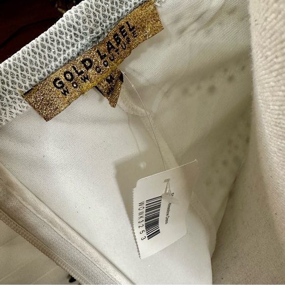 NWT! Gold Label WOW Couture Silver Rhinestone Dress - Picture 9 of 9